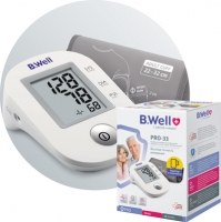 فشارسنج بازویی دیجیتال اتوماتیک B.WELL سوئیس مدل PRO-33